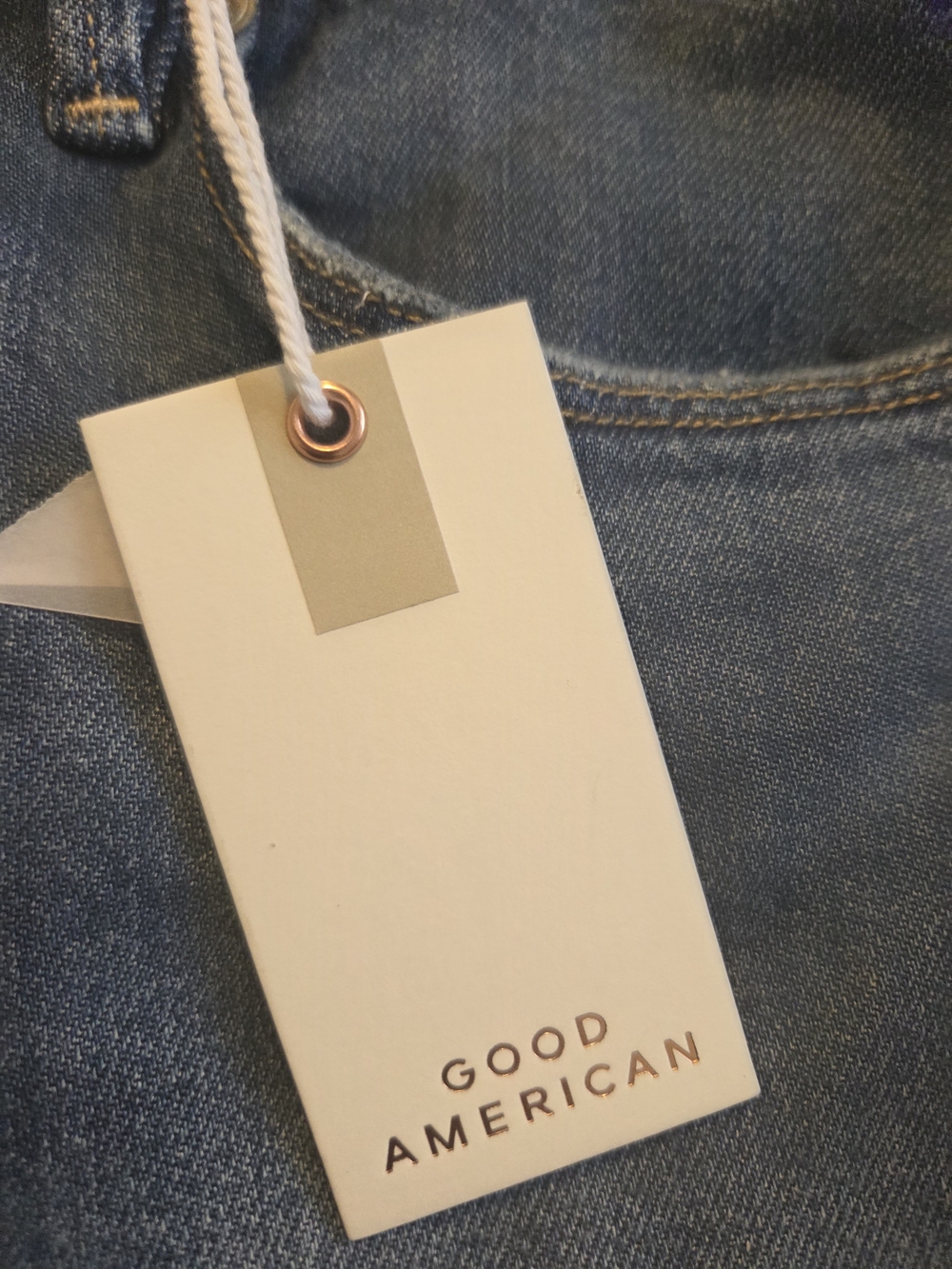 Good American good waist palazzo jeans #28 - Picture 8 of 10